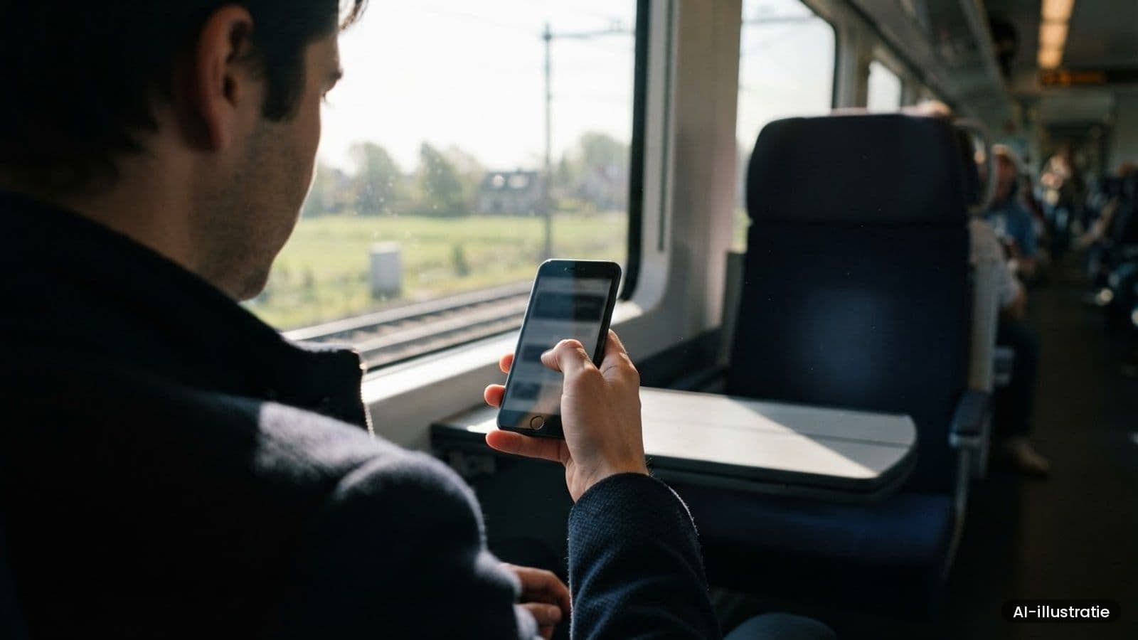 AI-illustratie bij: Apple zoekt oplossing voor krappe Safari op iPhone Duo