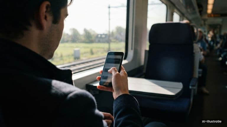 AI-illustratie bij: Apple zoekt oplossing voor krappe Safari op iPhone Duo