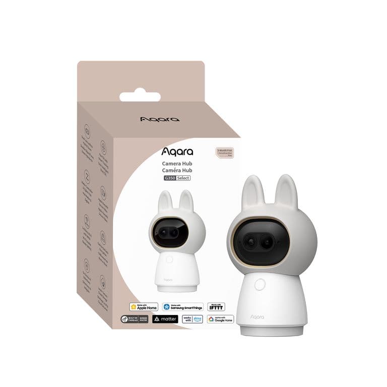 Aqara G350 4K Dual-Lens Indoor Camera Hub with 360 Pan/Tilt & 9x Zoom