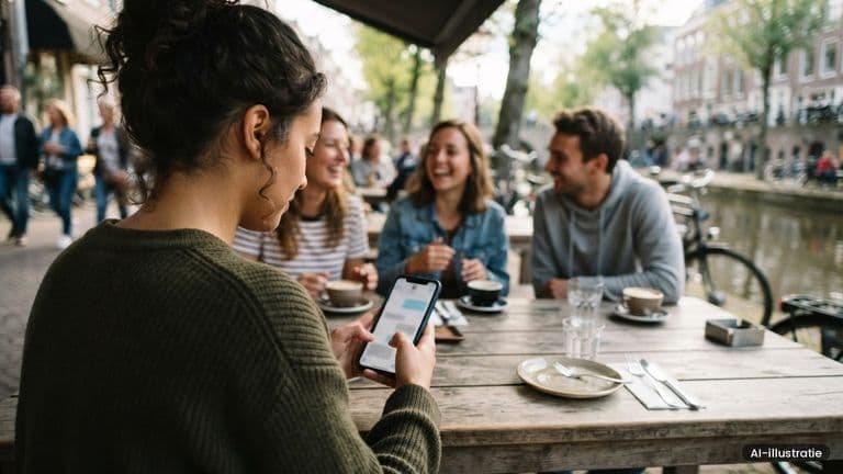 AI-illustratie bij: WhatsApp introduceert groepsstatussen en betere chatgeschiedenis