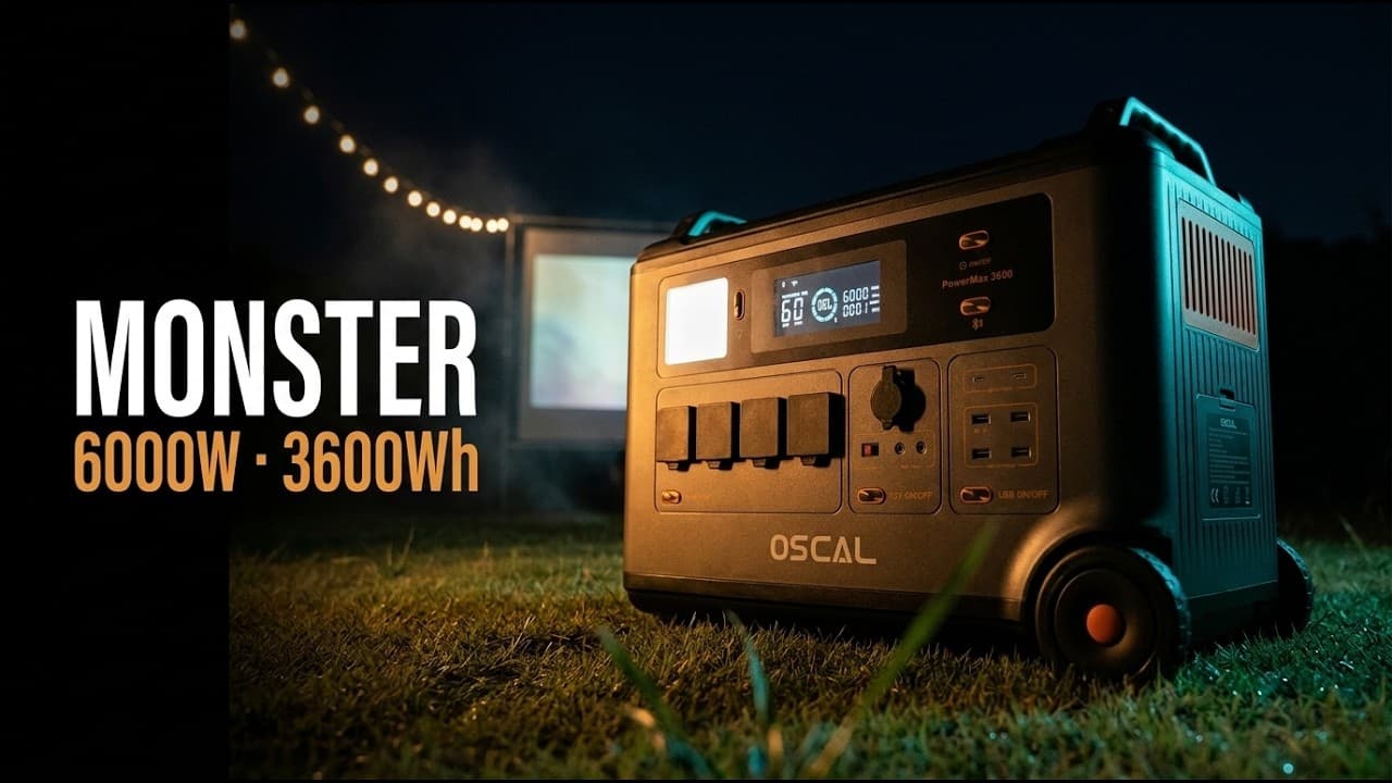 Oscal PowerMax 6000 NL review (2026) - 6000W, 3600Wh, MONSTER